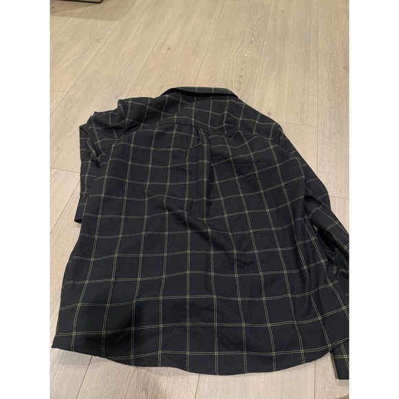 Dixxon Stay Gold Flannel Womens NWT Size XL Black Gold Snap Button - Picture 3 of 5